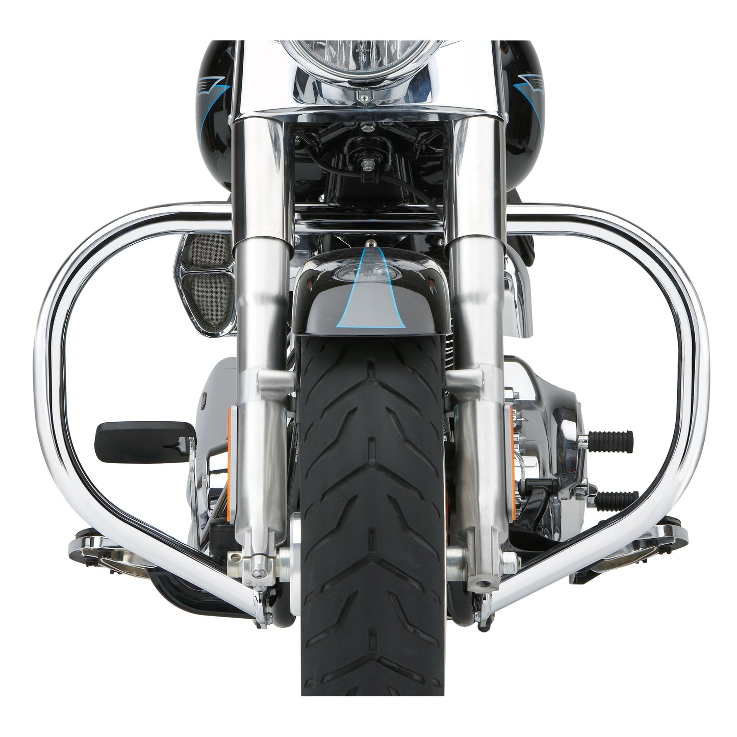 Fatty Freeway Bars 1.5" Chrome Flstc  00 17