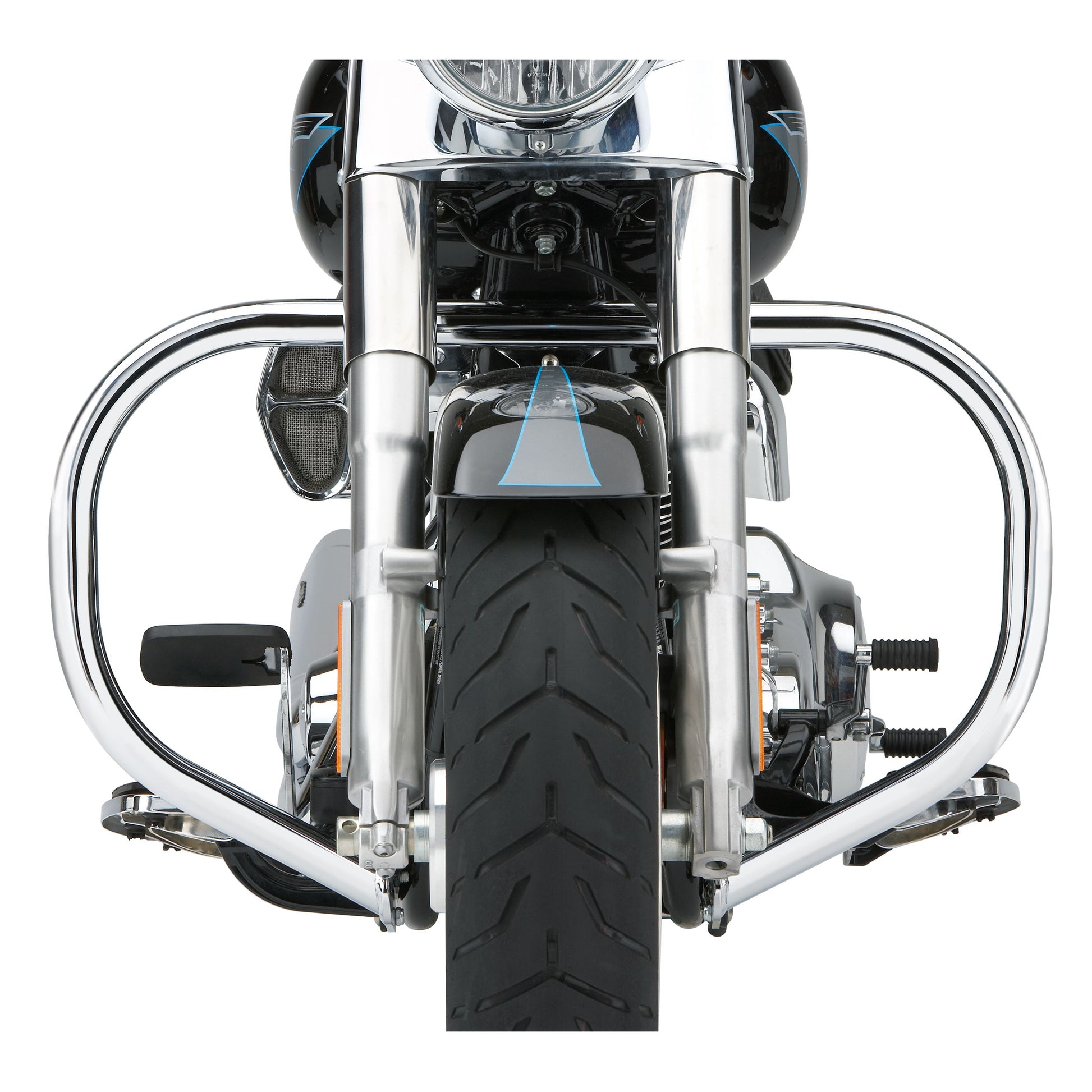 Fatty Freeway Bars 1.5" Chrome Flstc  00 17