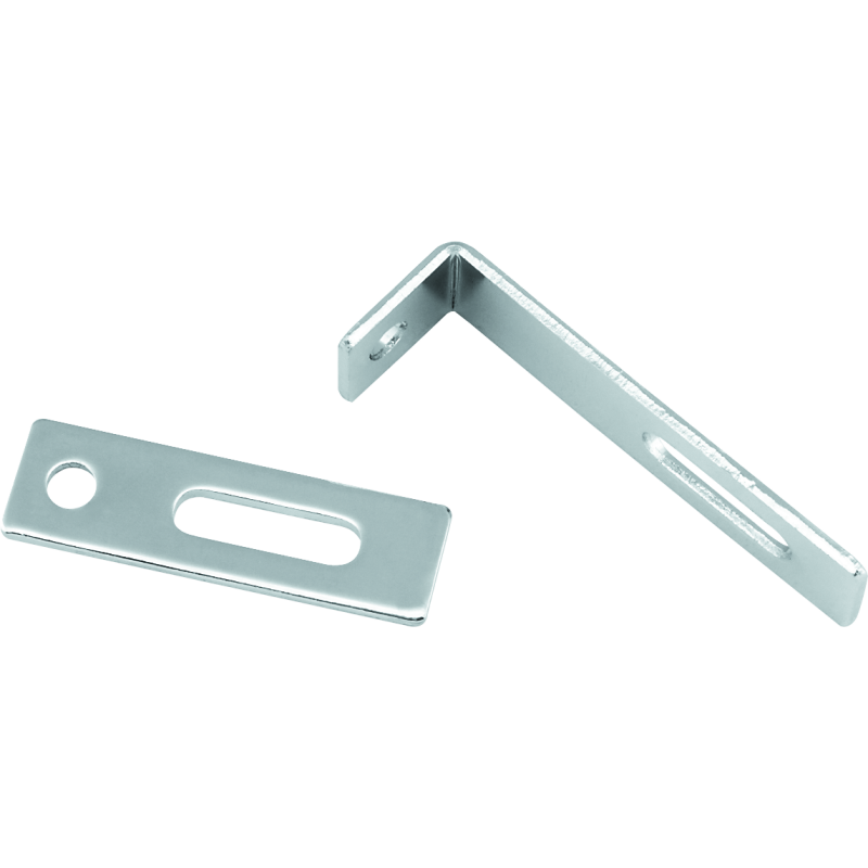 Bikers Choice Flat Chrome Exhaust Support Bracket 7/8 X 3 Inch Universal Custom