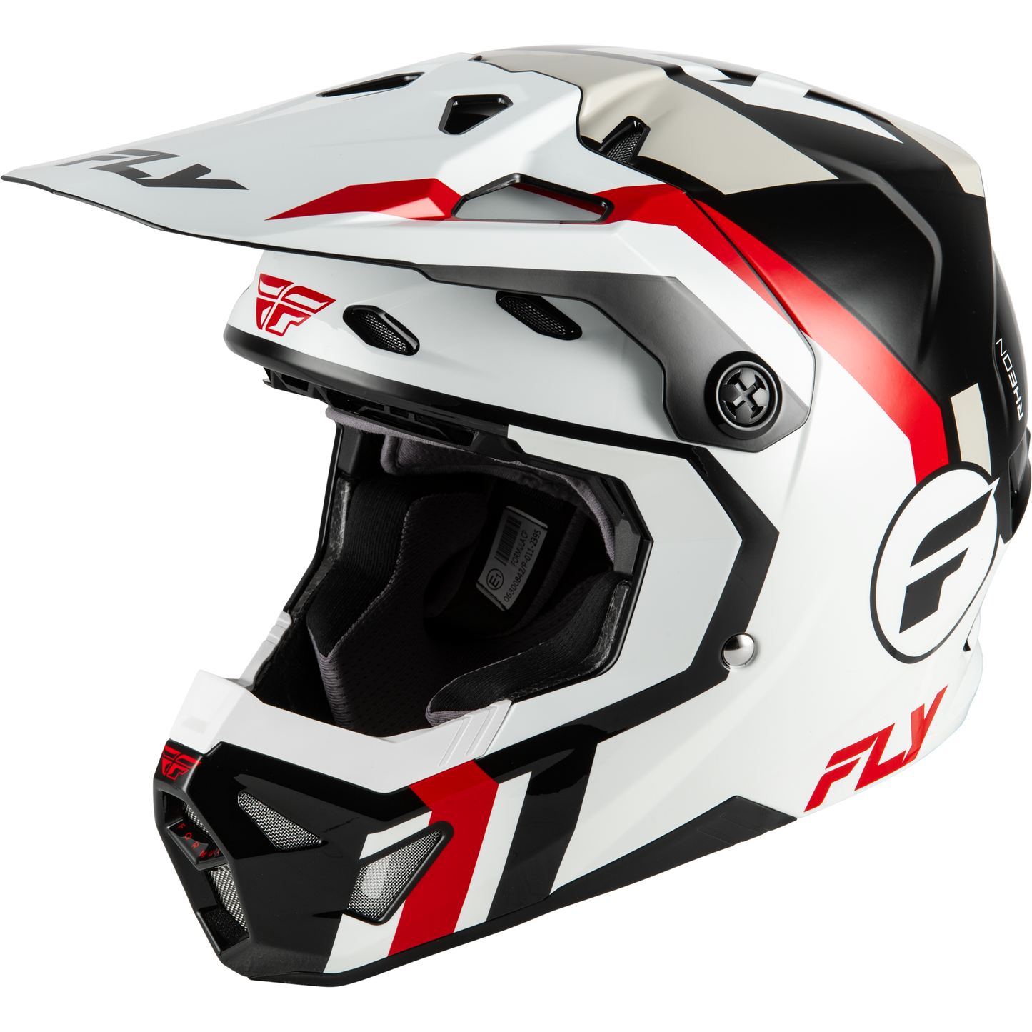 Youth Formula Cp Seal Helmet White/Black/Red Yl