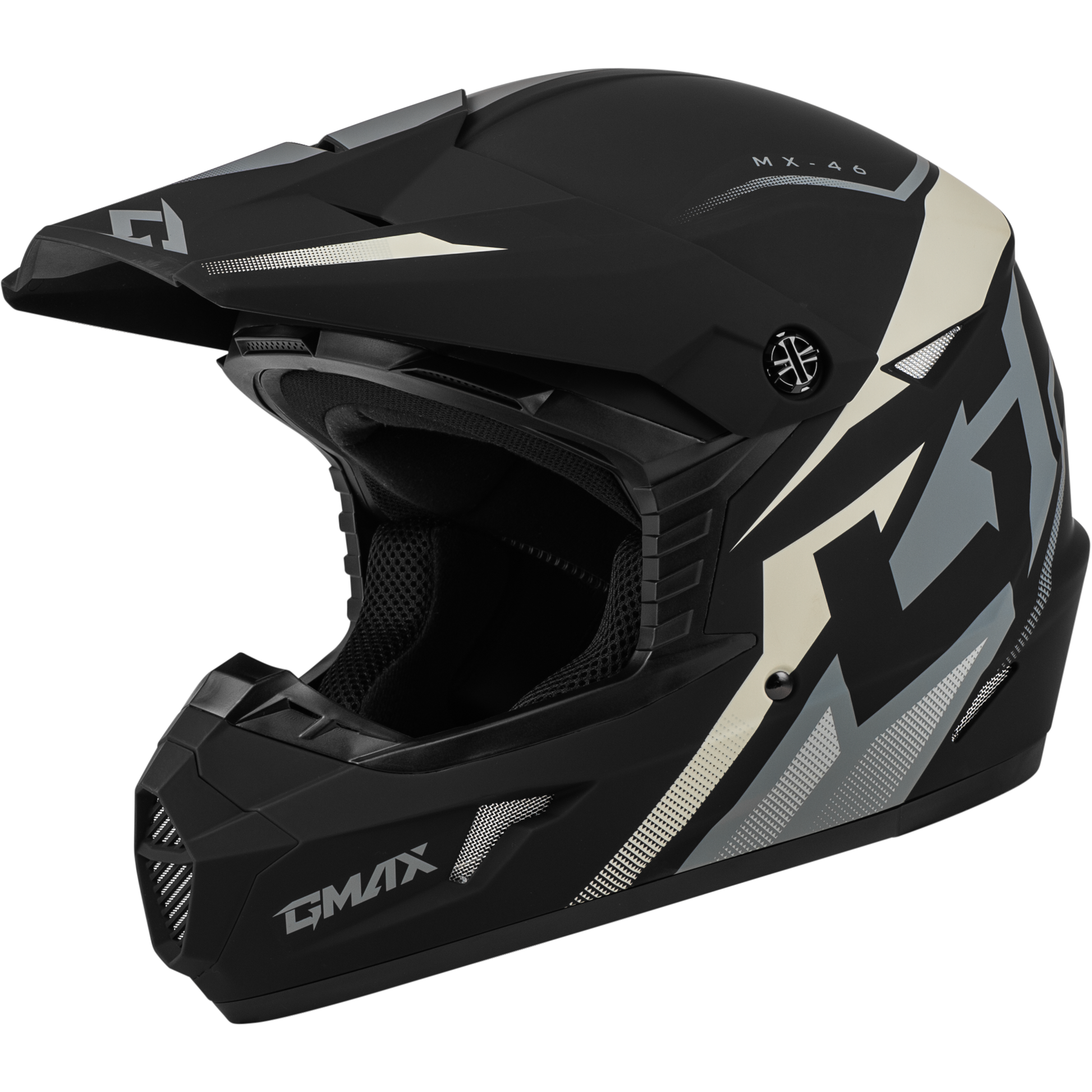 Mx 46 Compound Helmet Matte Black/Grey/White 2x