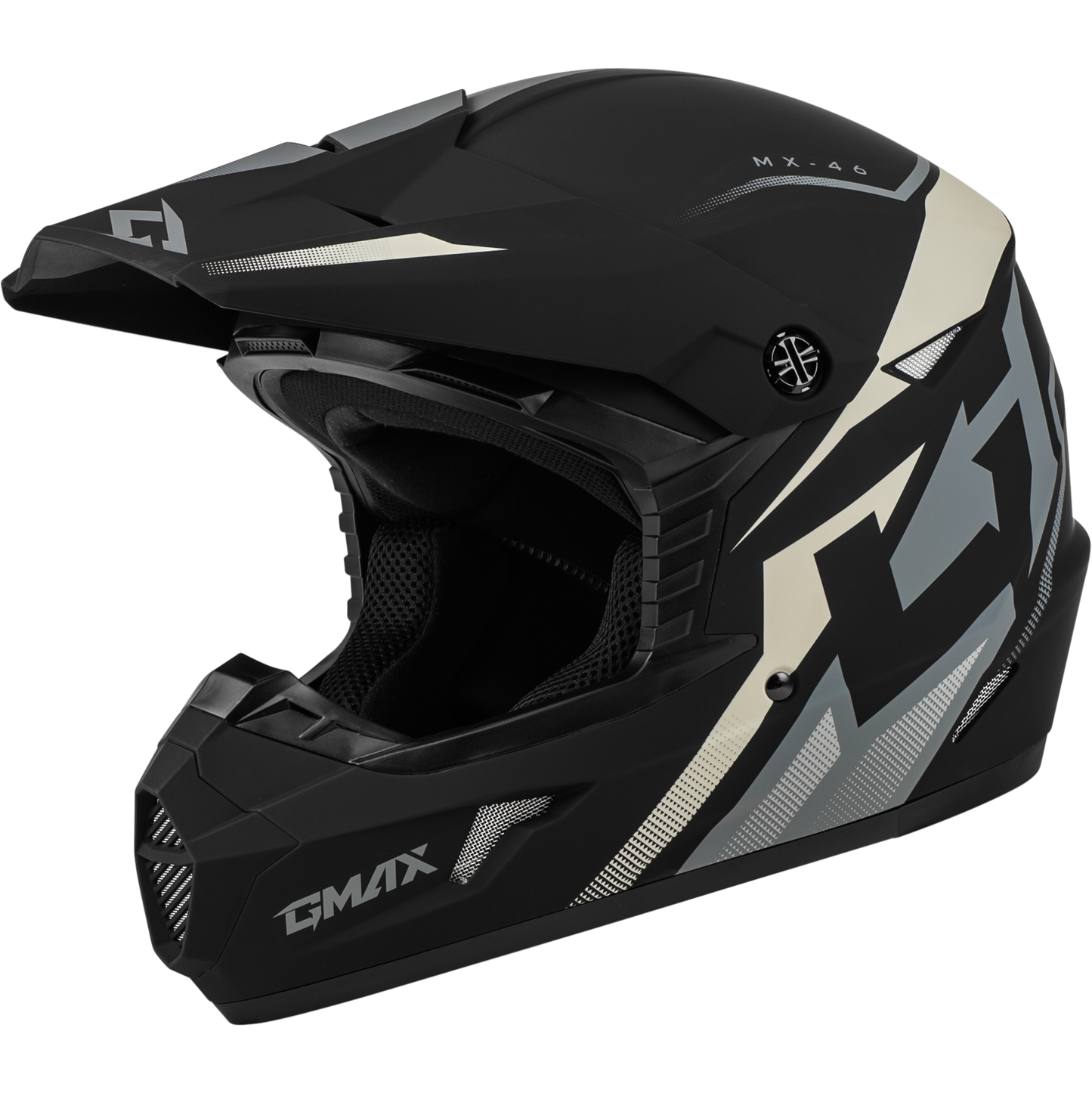 Mx 46 Compound Helmet Matte Black/Grey/White Xl