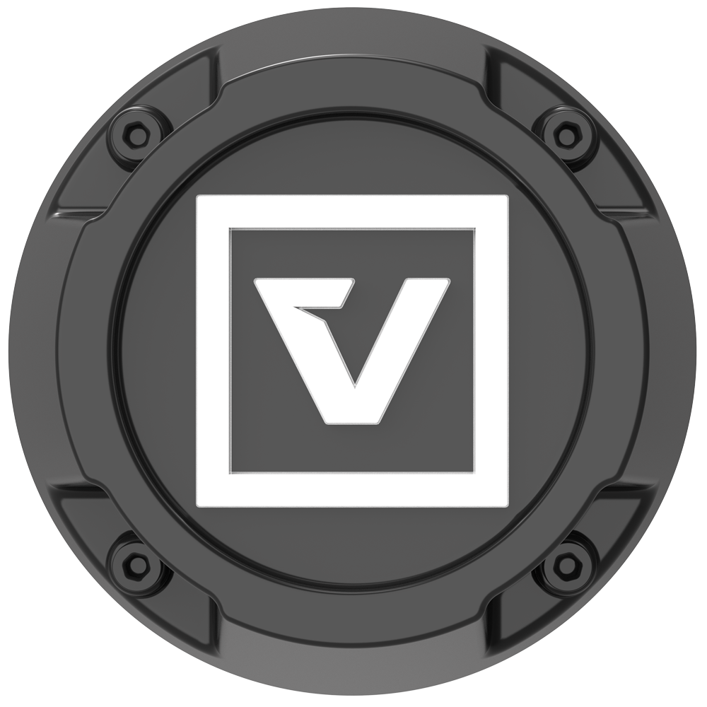 VCAP1 TALL CAP WHITE LOGO 35MM SATIN BLACK