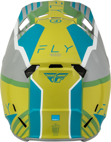 Youth Formula Cc Strike Helmet Matte Grey/Green/Teal Yl