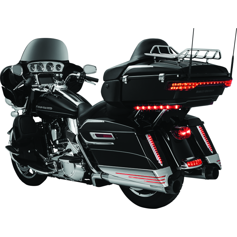 Kuryakyn Tri-Line Gauge Trim 14-Up Touring Models Chrome