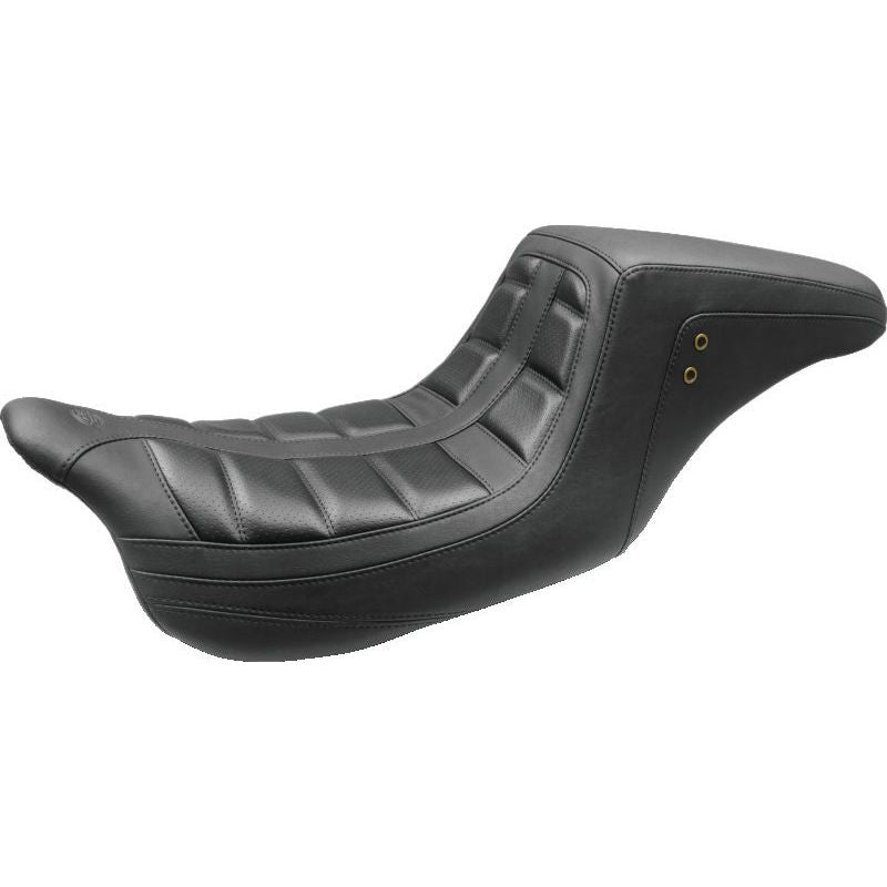 Mustang 08-21 Harley Electra Glide,Rd Glide,Rd King, Str Glide Squareback 1PC Seat - Black