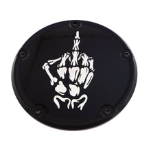 6   M8 Softail Derby Cover Bone Finger Black