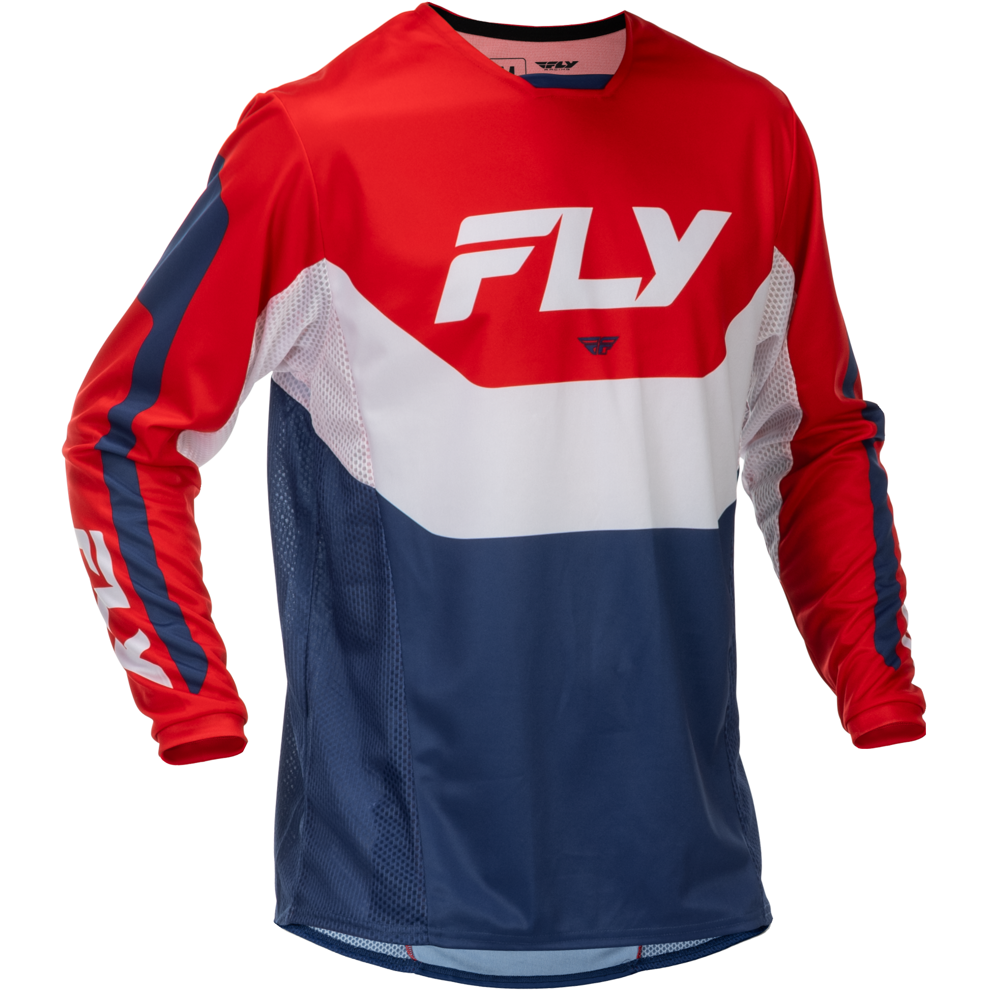 Kinetic Jersey Red/White/Blue Lg