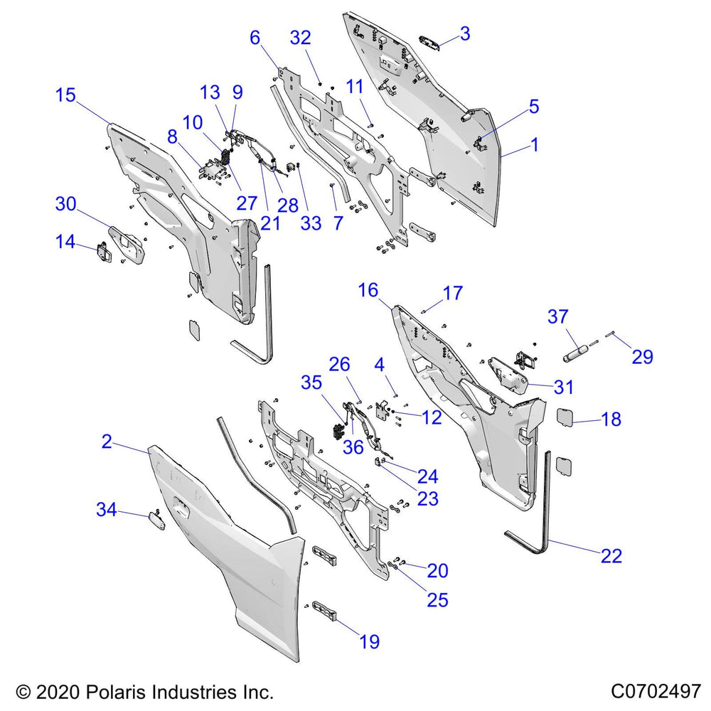 
                      
                        Polaris Ranger PANEL-DOOR,OUT,FRT,LH,M.WT.PL, Genuine OEM Part 5454342-520, Qty 1
                      
                    
