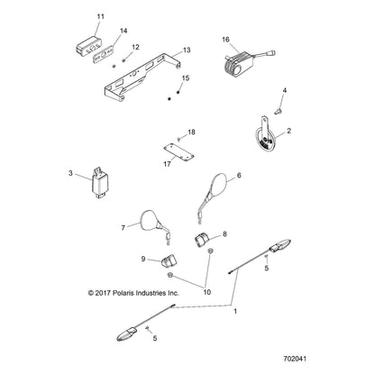 Polaris GEM RIVET, Genuine OEM Part 7662090, Qty 1
