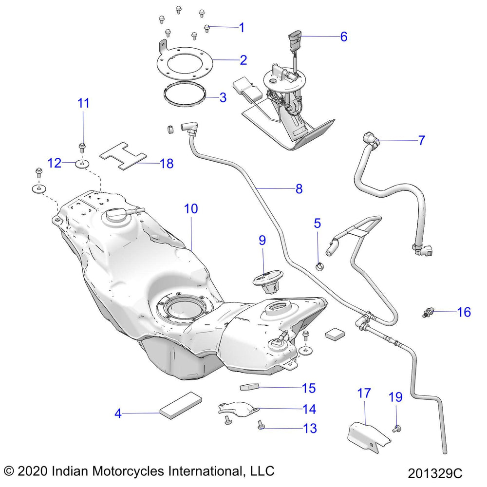
                      
                        Indian Motorcycle Fuel Line, Genuine OEM Part 8450200, Qty 1
                      
                    