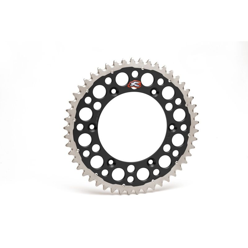 Renthal 02-23 Yamaha YZ 125/ YZ 250/F/X/ YZ450F Rear Twinring - Black 520-49P Teeth