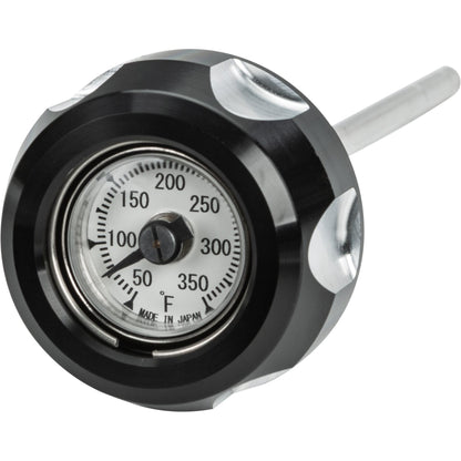 Oil Temp Dip Stick M8 Black And Machined