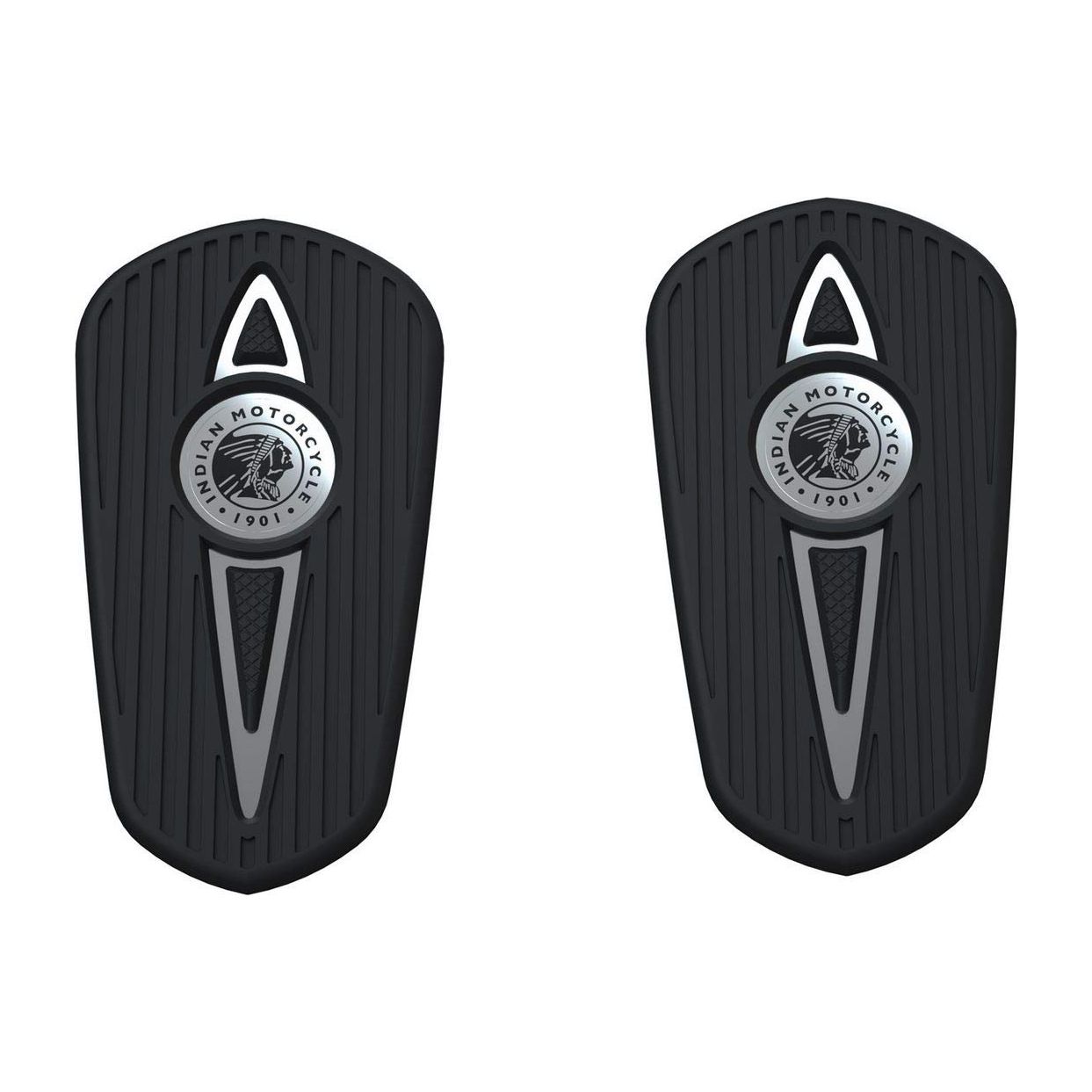 2014-2022 Genuine Indian Headdress Passenger Floorboard PADS ONLY Chrome 2884155