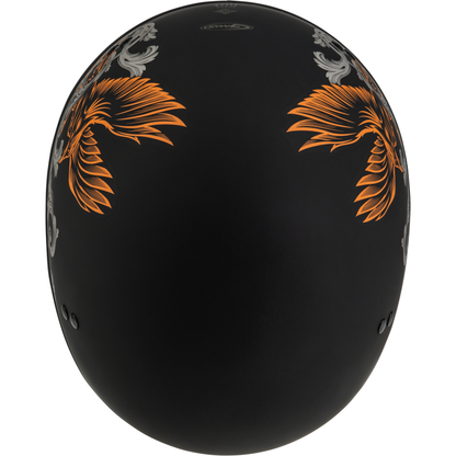 Hh 65 Corvus Helmet Matte Black/Silver/Orange Xs