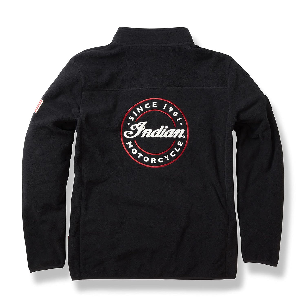 Indian Motorcycle Men's Zip Thru Fleece, Black - 3XL - 286164414