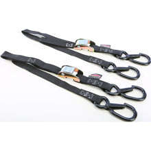 Tie Down Cam Sec Hook Watercra Water Craft 1"X3' Black Pair