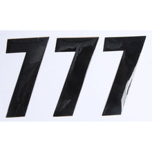 Number 7 Black 4" 3/Pk