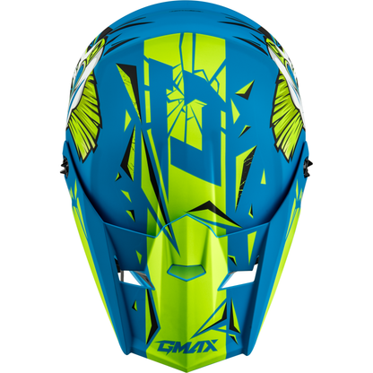 Youth Mx 46y Unstable Helmet Matte Blue/Green Yl