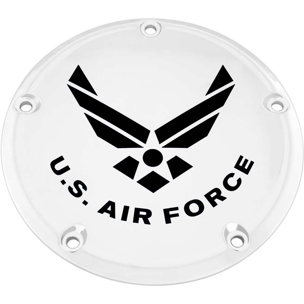 6   M8 Softail Derby Cover Air Force Chrome