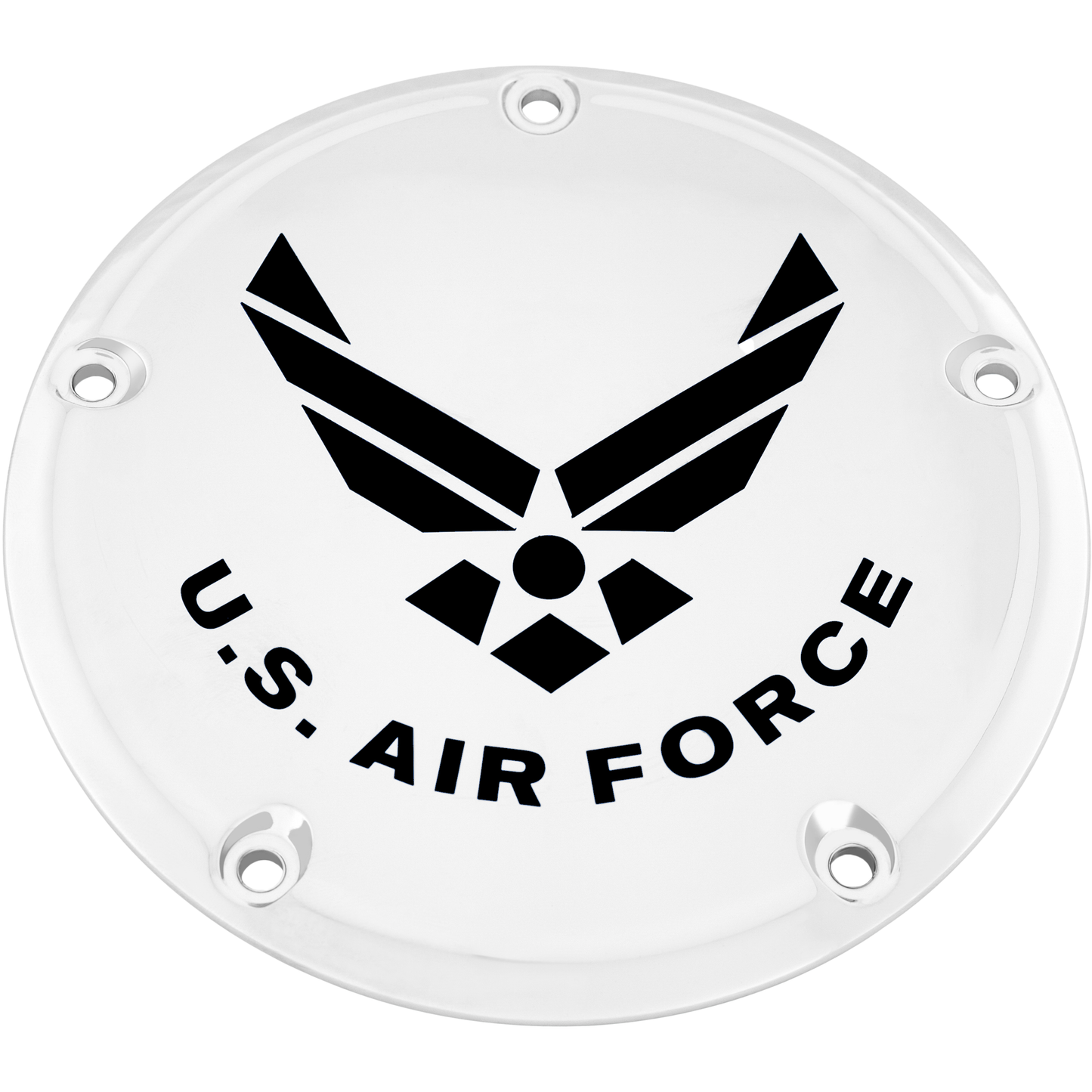 6   M8 Softail Derby Cover Air Force Chrome