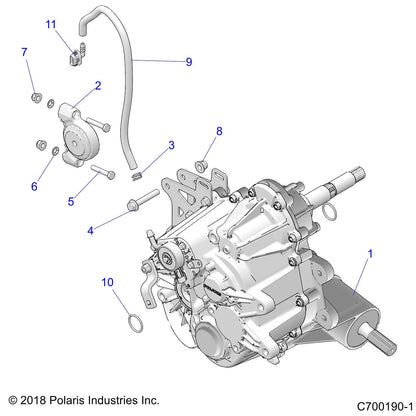 Polaris RZR Isolator Mount, 70 DURO, Genuine OEM Part 1333242, Qty 1