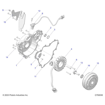 Polaris RZR Snap Ring, Genuine OEM Part 7710654, Qty 1