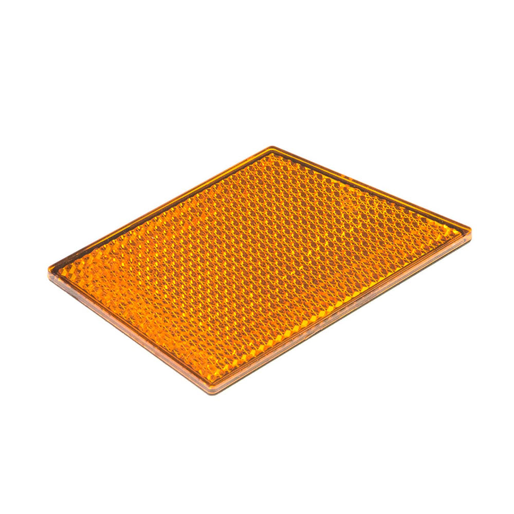 Polaris GEM Rhombus Reflector, Left, Amber, Genuine OEM Part 5451345, Qty 1
