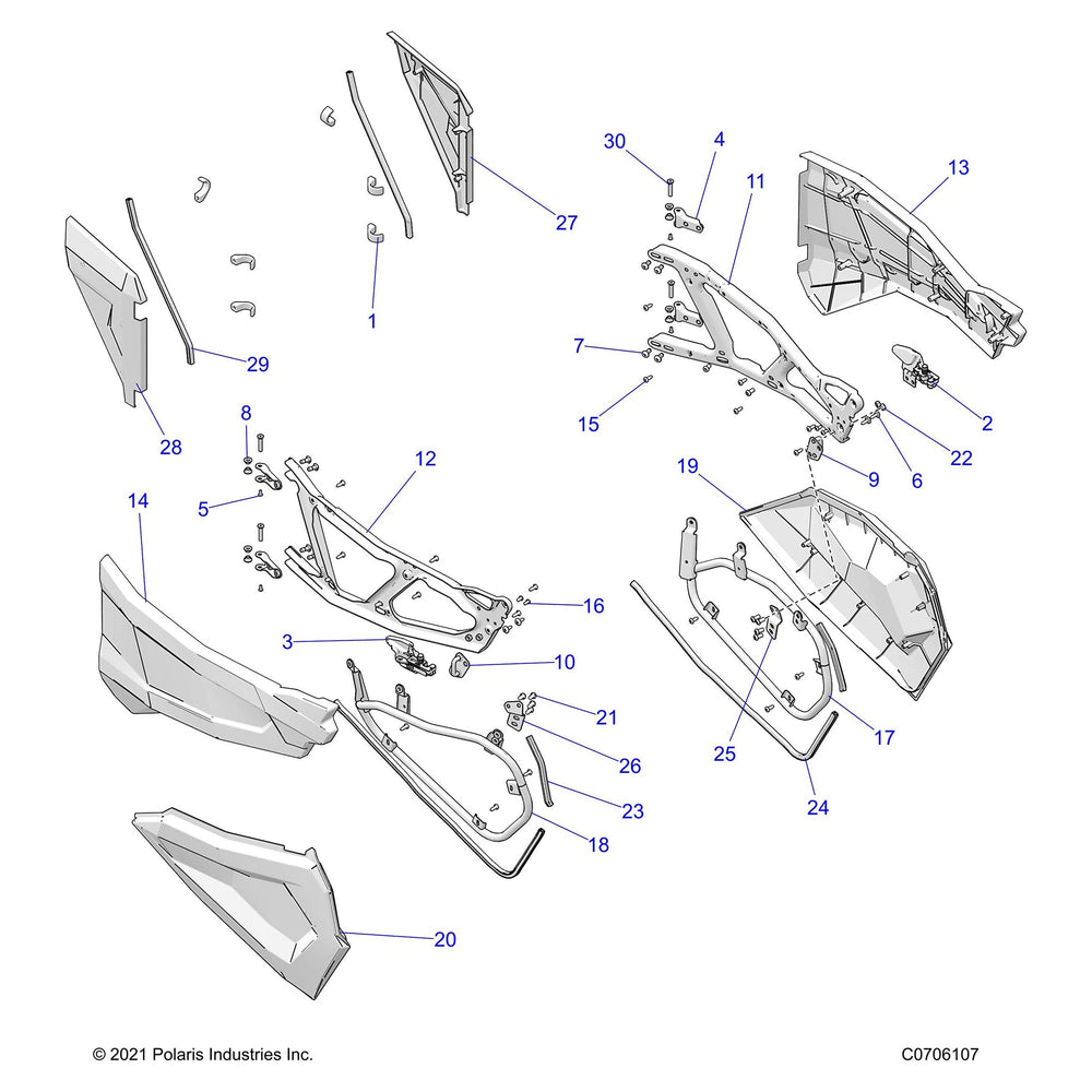
                      
                        Polaris RZR Bolster Cover Panel, Left, Genuine OEM Part 5450755, Qty 1
                      
                    