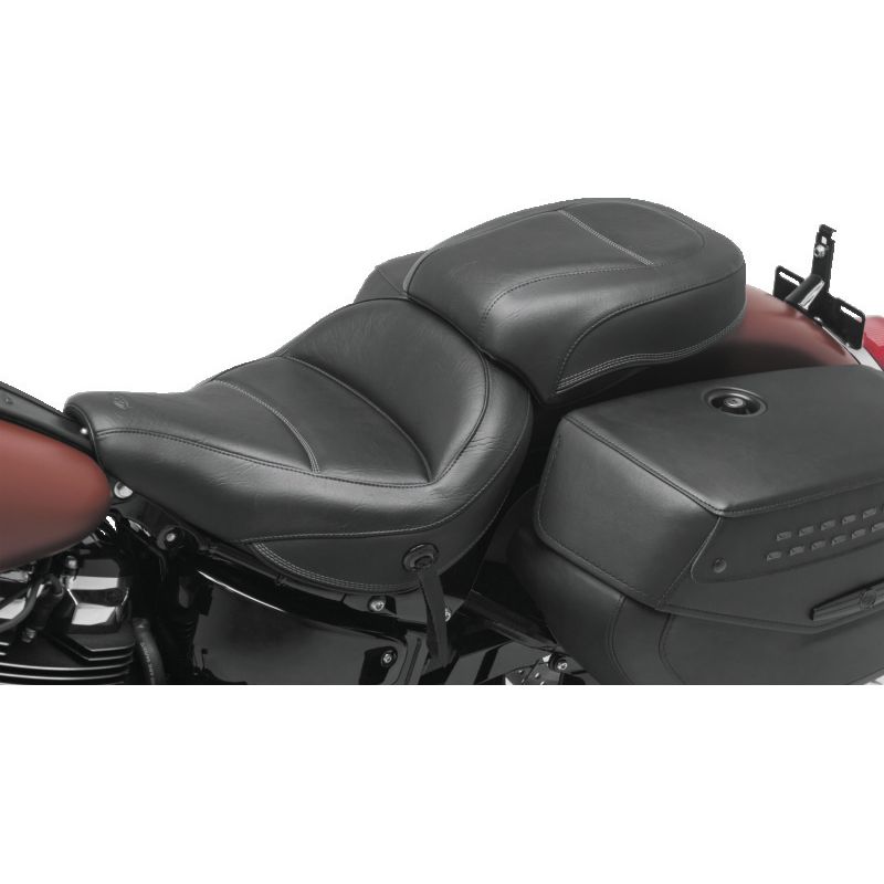 Mustang 18-21 Harley Heritage Classic & Deluxe Standard Touring Passenger Seat - Black