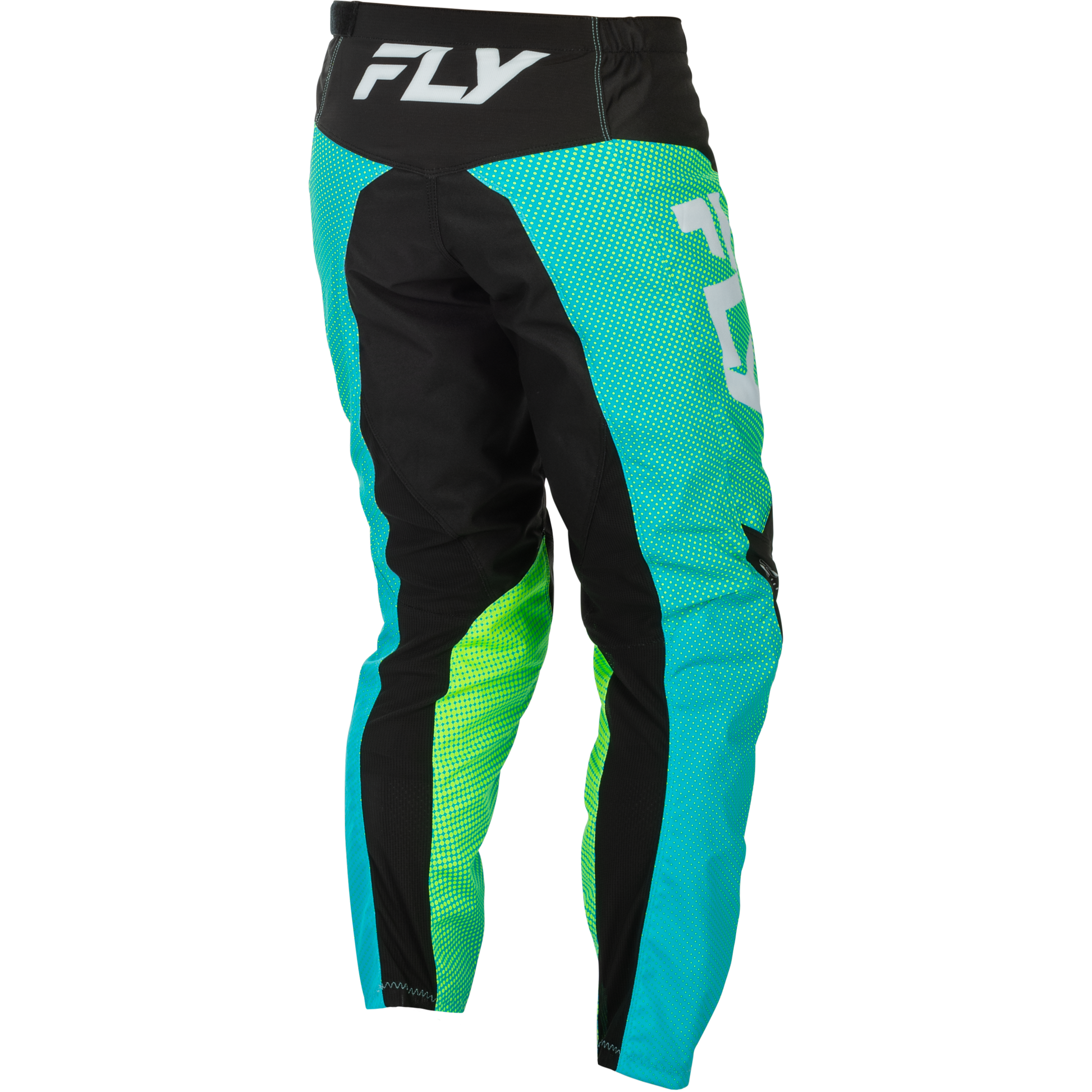 F 16 Pants Aqua/Black/White Sz 34