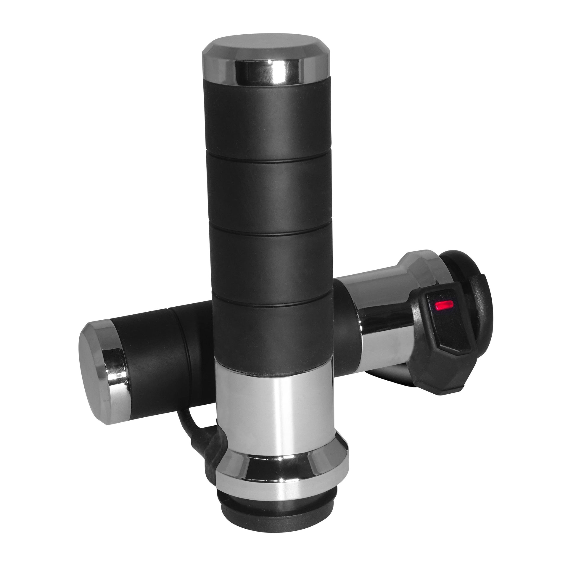 Titan X Heated Grips Chrome Electric Throttle