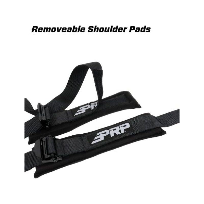 PRP 5.3x2 Harness - 5 Point Harness 3In Lap Belts 2In Shoulder Belts w/ Removable Pads