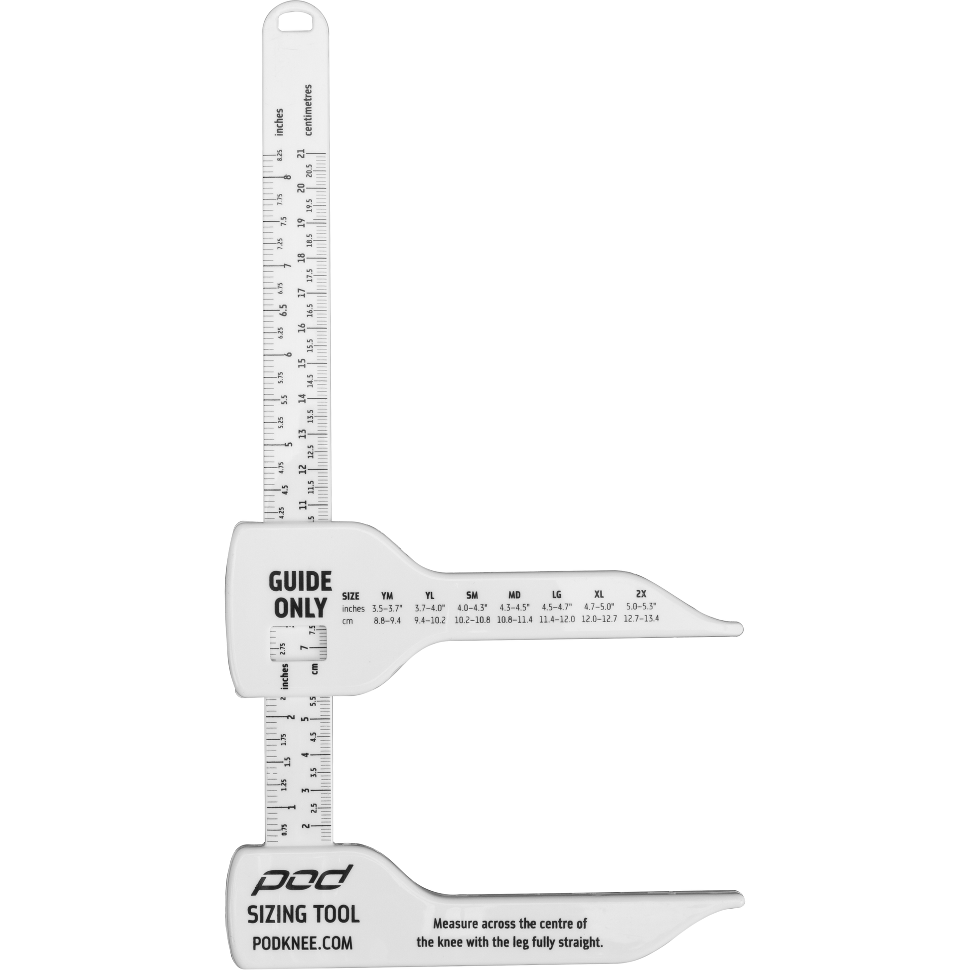 Knee Brace Sizing Tool (White)