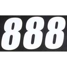 Number 8 White 6" 3/Pk