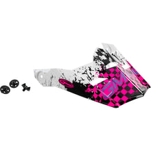 Visor W/Screws Anim8 Mx 46y Anim8 White/Neon Pnk/Pur Ys Yl