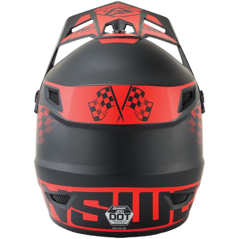 Answer AR1 Sweep Helmet Black/Red - Small