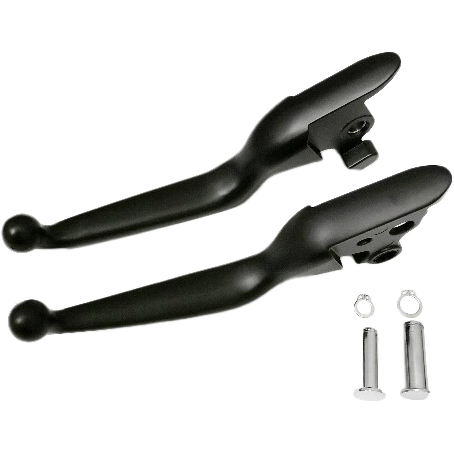 Smooth Lever Set Black Softail 18 23