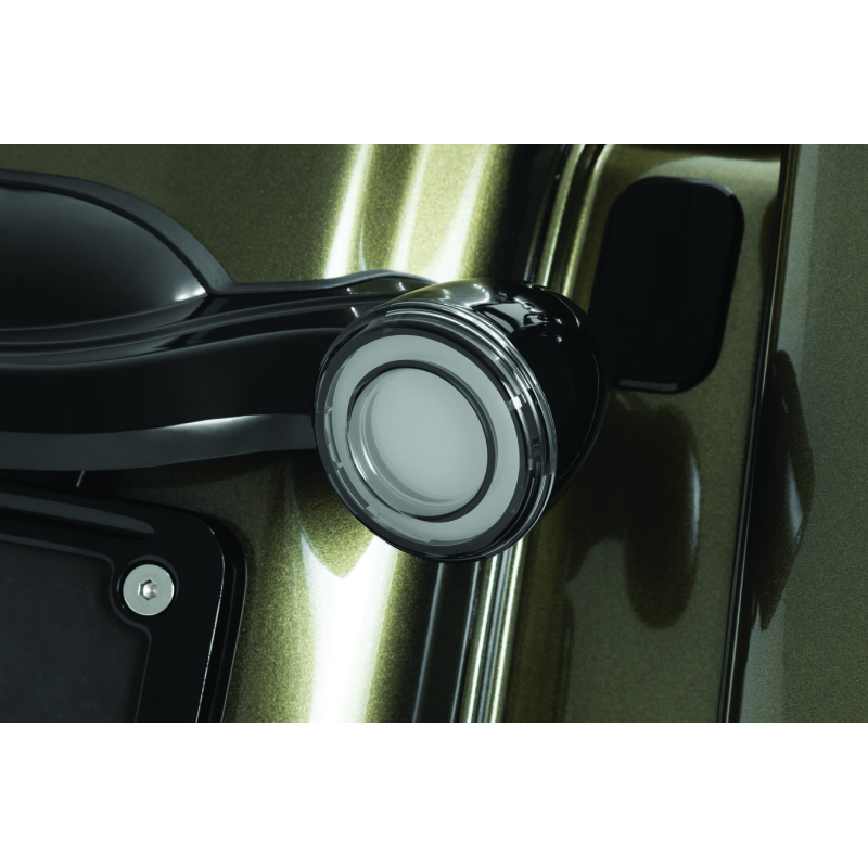 Kuryakyn Tracer L.E.D. Turn Signal Inserts Red/Red Smoke Lens Rear