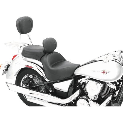 Mustang 06-21 Kawasaki Vulcan 900 Classic, Custom Touring 1PC Seat w/Driver Backrest - Black