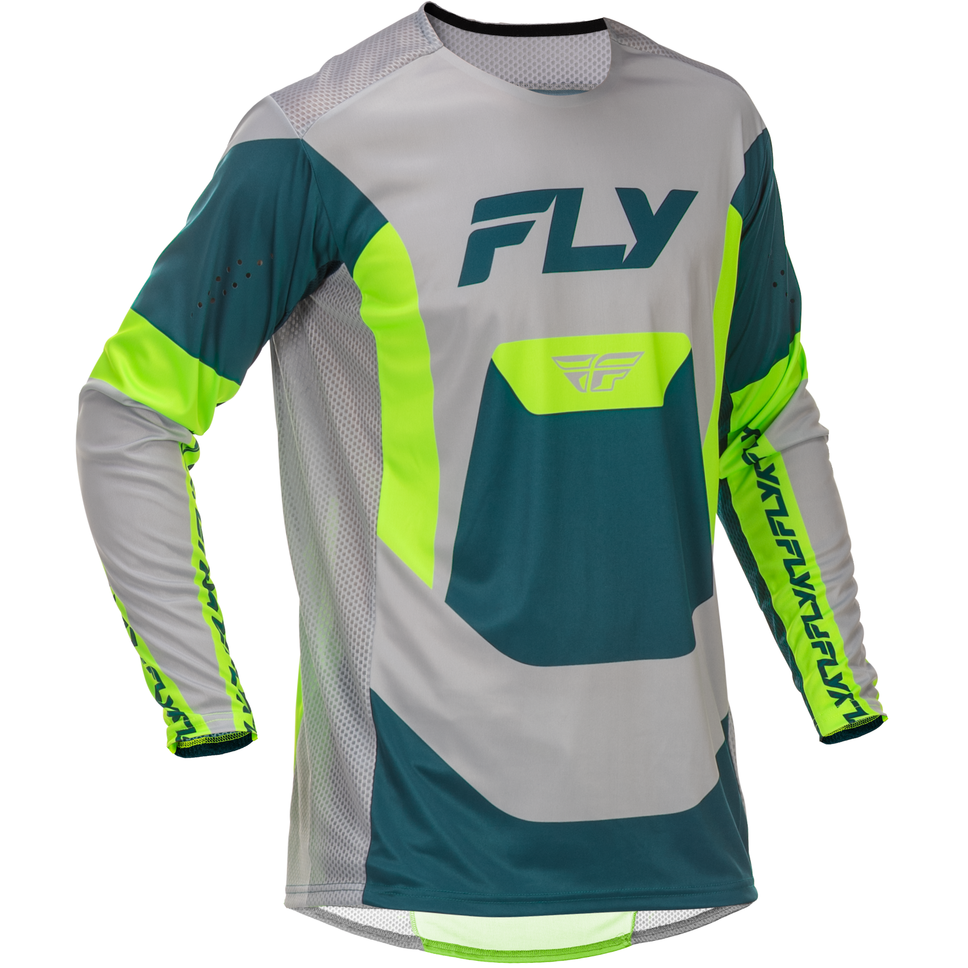 Lite Jersey Grey/Lime/Teal Lg