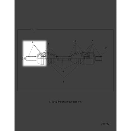 Polaris Ranger Joint Kit, Outer, Genuine OEM Part 2206535, Qty 1