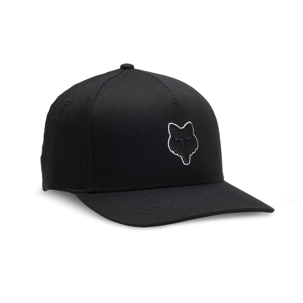 Fox Racing Men's Standard Fox Head Flexfit HAT, Black, Small