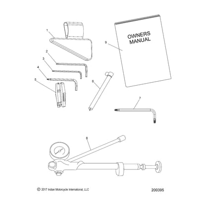 Indian Motorcycle Tools Kit, Genuine OEM Part 2883304, Qty 1
