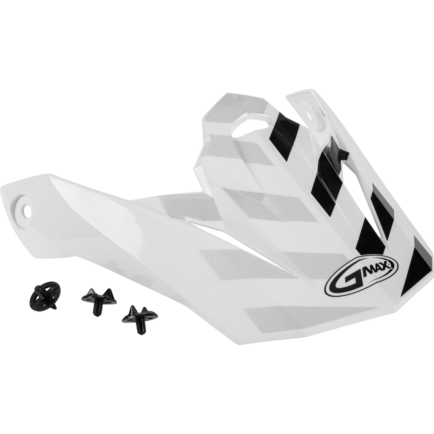 Visor W/Screws Fame Mx 86 White/Silver/Grey
