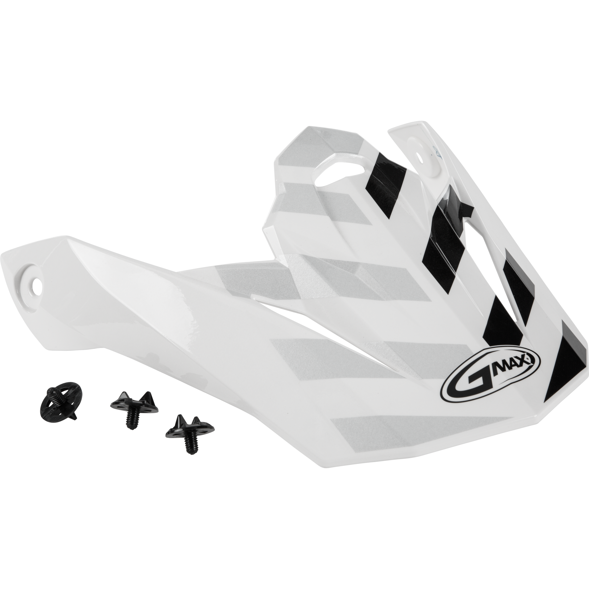 Visor W/Screws Fame Mx 86 White/Silver/Grey