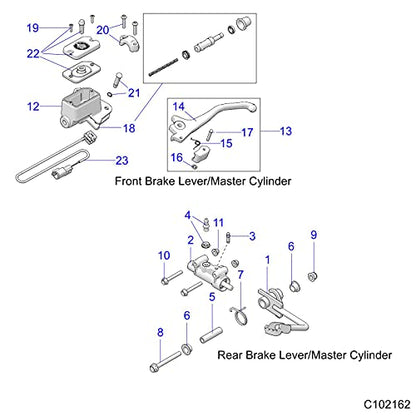 Polaris ATV Lever, K-SVC, Park Latch Assembly, [Incl. 14-17], Genuine OEM Part 2208179, Qty 1