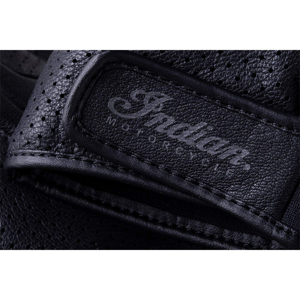
                      
                        Indian Motorcycle Men's Leather Fingerless Denton Glove, Black - L - 286089606
                      
                    