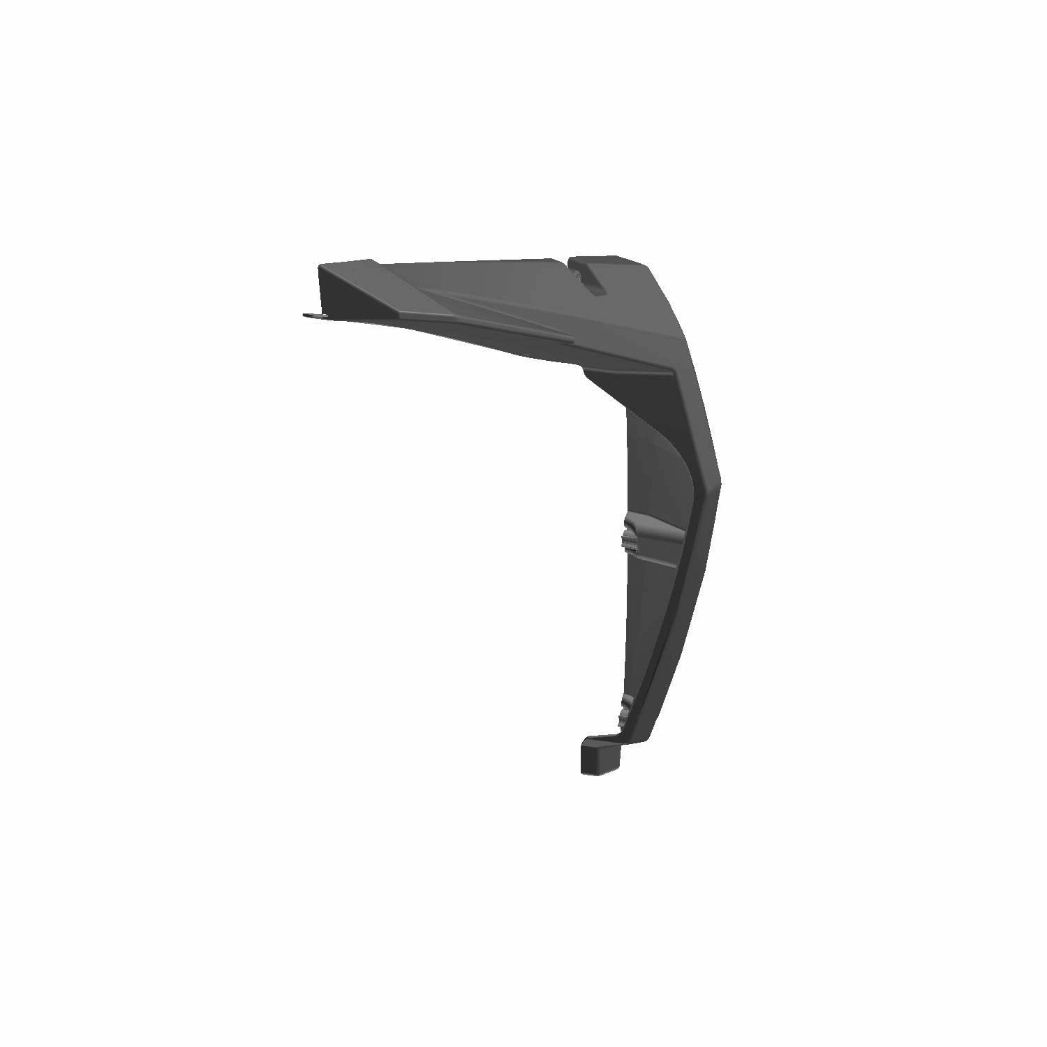 Polaris RZR Fender Flair, Rear, Left Side, Gloss Black, Genuine OEM Part 5437661-070, Qty 1