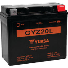 Yuasa GYZ20L High Performance Maintenance Free AGM 12-Volt Battery